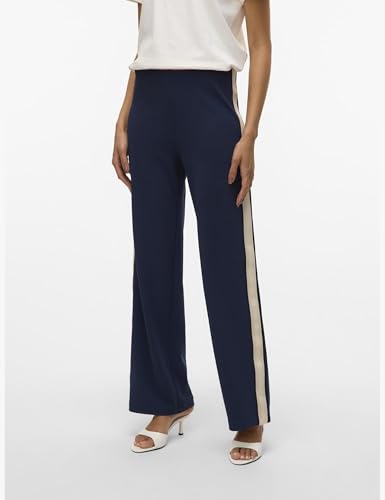 Pantalon large VERO MODA Vmberlin à grands panneaux et taille moyenne