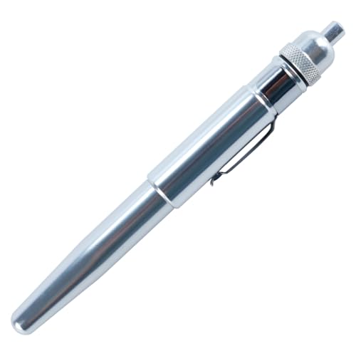 Ausi Präzisions-Tropföl-Stiftapplikator aus Aluminiumlegierung mit 15-ml-Tank zum Auftragen von Schmiermitteln. Robustes Wartungswerkzeug.