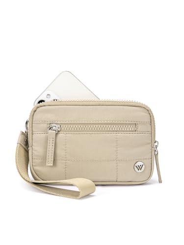 Image of WESTBRONCO Wristlet Wallets for Women - RFID Blocking Quilted Nylon Phone Wallet, Card Holder Purse for Travel & Everyday Use