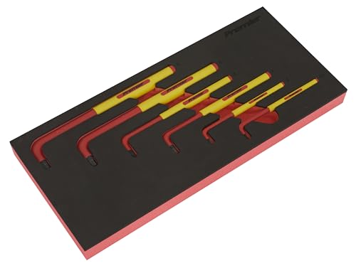 Sealey Premier 6pc Allen Key Hex Set with Tool Tray - VDE Approved - TBTE05