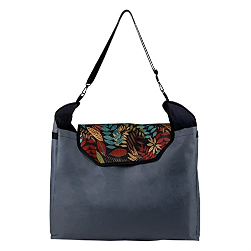 Paardenhooi opbergtas opknoping hay draagtas met verstelbare riem trage feeder tas Hooivoerzak (Color : Black) - Image 3