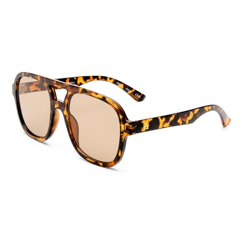 AIRE Whirlpool Sunglasses - Chocolate Tort, Aviator, Female, Classic Retro Style