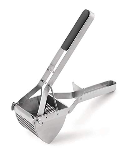 Grunwerg PT-6272 Jumbo Kartoffelpresse aus hochwertigem 18/10 Edelstahl, Silber, 28 x 8 x 10cm, Steel