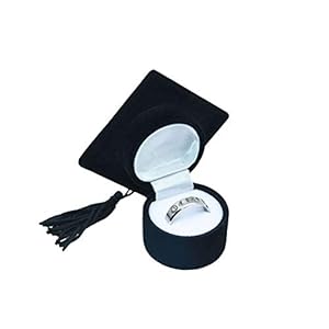 Amosfun Graduation Cap Shaped Ring Box Creative Jewelry Storage Box Ring Organizer Case Graduation Gifts for Celebration…