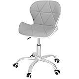 SPRINGOS Chaise de bureau ergonomique rembourrée, hauteur réglable, avec roulettes, pivotante, jusqu'à 120 kg, matelassée