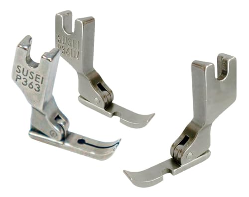 Kit Pé Calcador de Ziper Direito Esquerdo e Central Para Maquina de Costura Reta Industrial Acessório para pregar zíper em máquina industrial Kit de calcadores para pregar zíper Kit Pé Calcador de Ziper Direito Esquerdo e Central Para Maquina de Costura Reta Industrial Acessório para pregar zíper em máquina industrial Kit de calcadores para pregar zíper