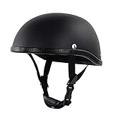 vespa helm classic jethelm ★Sicher und komfortabel: Der offene Helm verfügt über eine leichte ABS-Schale, ein dickes, hochdichtes und vollständig belüftetes Innenfutter und ein verstellbares Kinnpolster, das Ihnen besseren Schutz und ein angenehmes Tragegefühl bietet.