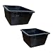 Hydrokultur Pflanzenkörbe Schwarz 4er Set Aquatische Mesh Körbe für