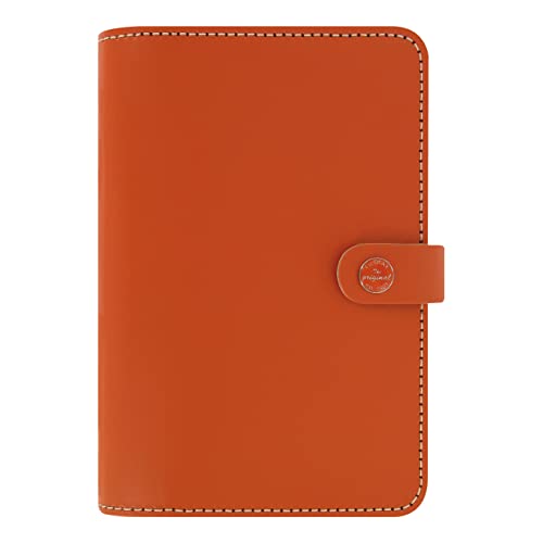 Filofax The Original Organizer, Personal Size, Burnt Orange - Leather, Six Rings, Week-To-View Calendar Diary, Multilingual, 2023 (C022390-23) #TOP10