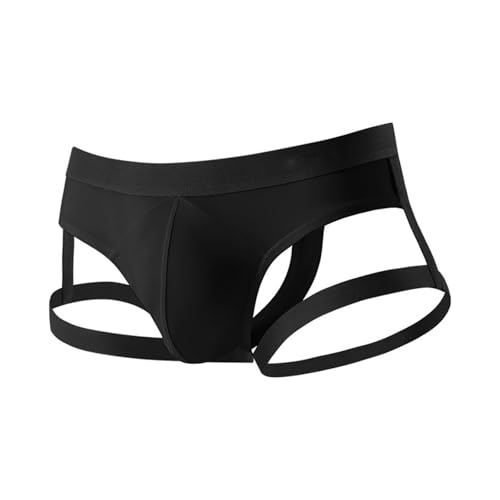 Men's Thong Underwear Sexy Jock Strap Boxer Brief ice Silk Strap Men U Convex Bag Fun Brief Underpants2