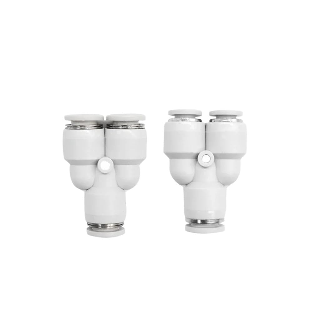10 piezas PY PW, ajuste de 1/8", 5/32", 1/4", 5/16", 3/8" y 1/2" de diámetro exterior, reductores neumáticos de presión for conectar accesorios de aire de liberación rápida.(PW 1L4-8-8_TUBE TO TUBE)