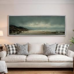 Paysage marin orageux en grand format panoramique pour salon et bureau