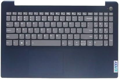 Replacement for Lenovo ideapad 3-15ITL6 3-15ALC6 Laptop Upper Top Cover Case Palmrest Backlit Keyboard Touchpad Assembly Part 5CB1B62097 Blue