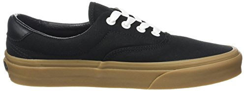 Vans Vans Unisex Adults' Era 59 Trainers, Black (Canvas Gum/Black/Light Gum), 4.5 UK 37 EU