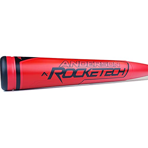 Anderson Rocketech Slowpitch Softball Bat 2022 Model - Dual Stamp Usa/Asa & Usssa – End-Loaded Double Wall Alloy Design (34"/27Oz) #TOP3