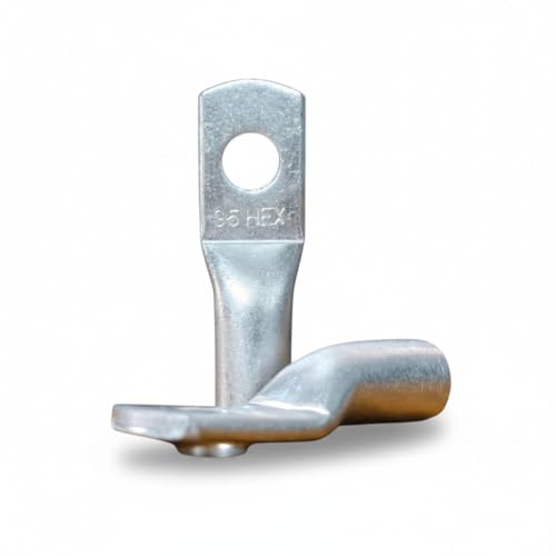Image of DAYSTAR 35 sq mm (2 AWG) Crimping Type Aluminium Lug (Pack of 30 (30 Lug and 30 Heat Shrink Sleeve))