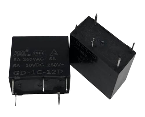 Relé GD-1C-12D de 5 pines y 12V para control de circuitos de 5A 2