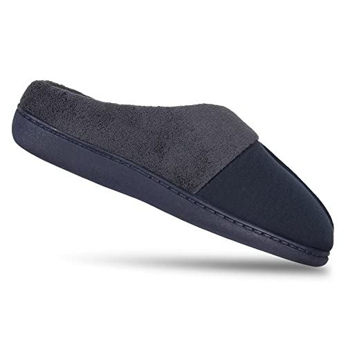Hanes Boys Clog Slipper, Navy/Grey, Small Little Kid Us #TOP6