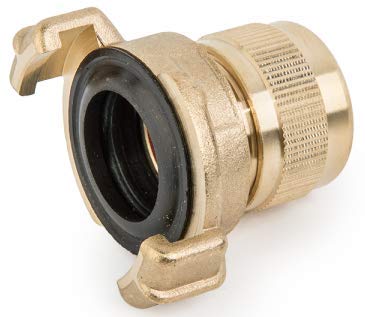 E-Best-Offer Heavy Duty Brass Claw Type Fitting to 3/4" Garden Hose,Used by Landscapers,Nursery Workers and Professional Gardeners Twist and Lock on System - Image 2