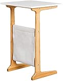 S'INSTALLE FACILEMENT SOUS LE CANAPɠ: avec un design ouvert astucieux et une base à barres transversales géométriques, la table console repose solidement sur le sol et se glisse facilement sous les canapés ou les chaises, ce qui permet d'économiser de l'espace supplémentaire