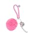 TENDYCOCO Monedero Decoración Bolso Accesorios Encantos Pompones Llavero Imitación Piel Llavero