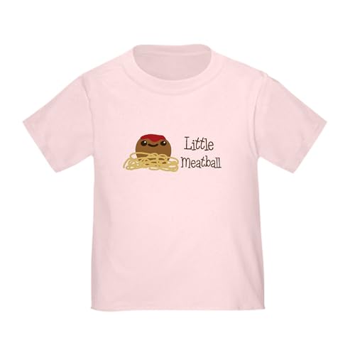 CafePress Little Meatball T Shirt Toddler Graphic Tee, 100% Cotton Pink