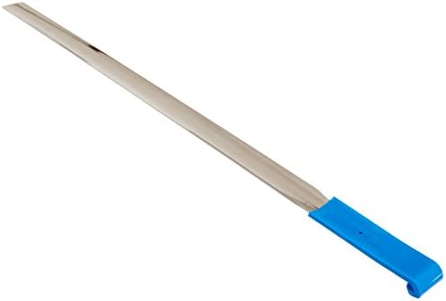 Sammons Preston Stainless-Steel Shoehorns/ Sock Aids, Various Lengths, Plastic Grip with Curve Doubles as Hook for Pulling Up Socks & Other Garments, Adaptive Equipment for the Handicapped