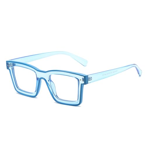 Gafas cuadradas MUTYNE para ordenador y lentes de moda vintage mujer verde claro