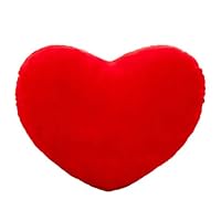 YINGGG Cute Plush Red Heart Pillow Love Pillow Cushion Toy Throw Pillows for Kids' Friends Fit for Living Heart Throw Decorative Pillows