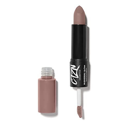 CTZN Cosmetics - Nudiversal Lip Duo Lipstick + Lip Gloss | Vegan, Cruelty-Free, Inclusive Beauty (Shade 14: Lahore)