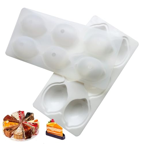 Bandejas De Silicona Para Hornear | Molde de Magdalenas de Silicona con 6 Cavidades - Utensilios de Hornear Reutilizables y Antiadherentes para Galletas Pasteles Postres Cumpleaños Navidad y
