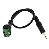 E-outstanding 3.5mm Speaker Wire Adapter 30cm 3.5mm(1/8inch) Gold-Plated Audio Stereo Male Plug to...