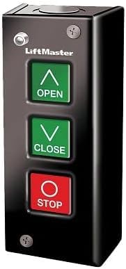 Liftmaster 02103L 3-Button Indoor Surface Mount Station with Light/Open Close Stop