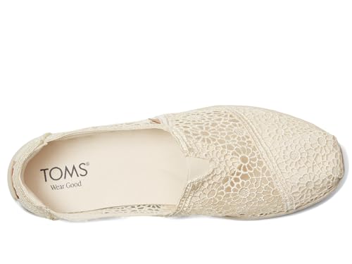 Image of TOMS Women's Alpargata Plus Slip On Espadrille, Textile Upper, Relaxed Fit, CloudBound Insole, Stretchy Easy On and Off
