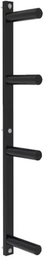 zktoermn Barbell Plate Holder, Weight Rack Storage Wall Mounted Space-Saving & Compact Fitness Steel Stand/Organizer for Home Gym Workout Room (Color : Black, Size : 20x110cm)