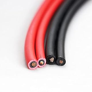 GatherTOOL 1Pc Photovoltaic Cable 2.5mm2 / 4mm2 / 6mm2 Solar Power Cable Wire/TUV Cable for PV Panels Connection Red (Size : 2M, Color : AWG13-2.5mm2)
