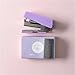 Metal Stapler Set with 500pcs 10# Staples Cute Stapler Binding Tools Cute Stationery School Office Supplies(Purple)