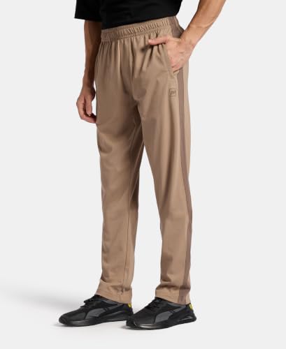 Image of Jockey AM75 Men Super Combed Cotton Rich Slim Fit Trackpant with Zipper Media Pocket