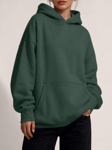 Image of Trendy Queen Women Oversized Hoodies Fall Outfits | Gentle Skin Feel, Aesthetic Drop Shoulder, Large Kangaroo Pocket, Seamless Daily Outfit Match