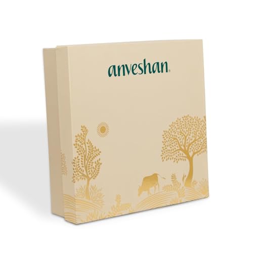 Image of Anveshan Diwali Gift hamper - Dry Fruit Paak, A2 Desi Cow Ghee, Wood-Pressed Groundnut Oil, Cold Pressed Virgin Coconut Oil & Mishri Gulkand | Festive Gift Box | Hamper For Gifting