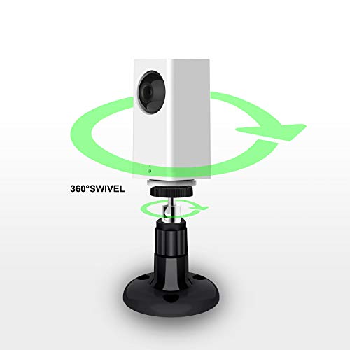 FastSnail Wall Mount Compatible with Wyze Cam Pan, Adjustable Indoor and Outdoor Security Mount Compatible with Wyze Cam Pan, for Wyze Cam Outdoor and Other Cam with Same Interface 2 Pack Black