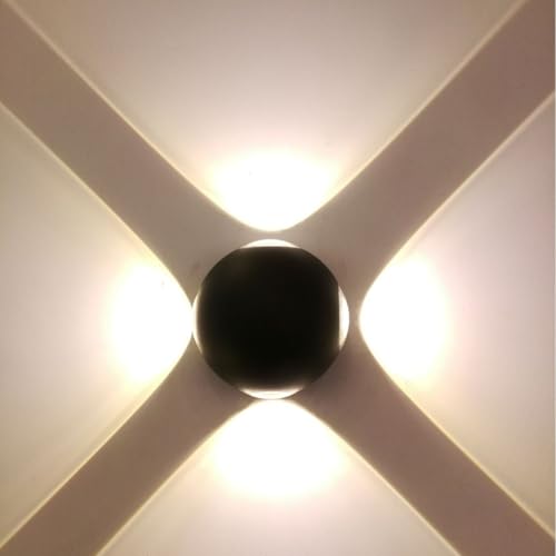 Applique murale extérieur aluminium 6000K LED 12W à 4 faces