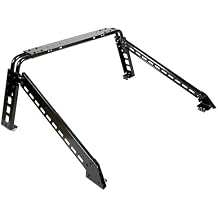 ALMULOO Adjustable Roll Bar Compatible with Silverado/Ram/F150 Full Size Trucks Sports Bar Cargo Rack Grille Guard Roll Cage Black
