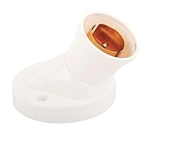 advancedestore dent Bulb Holder for Wall decent quality (PVC) white-Pack of 1