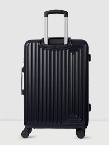 Image of Wiki Ripple Hard Shell Cabin Trolley Bag 55 cm by Wildcraft | Polycarbonate Carry-On Luggage with 8 Spinner Wheels, Combination Lock, Lightweight & Water Resistant Travel Suitcase |Black