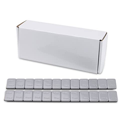 Image of EZISOE 1/4 Oz Grey Adhesive Backed Wheel Weights (1boxes，576pcs,144oz), Stick on Wheel Weights for Cars, Trucks, SUVs, Motorcycles, Low Profile