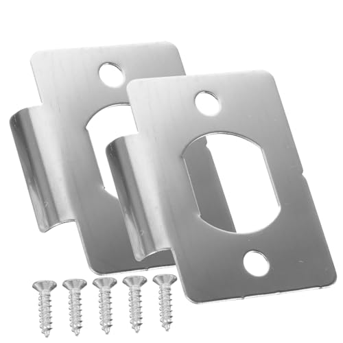 Uonlytech 2piezas Kit De Cerrojos Para Placa De Seguridad Para Puertas Placas De Inoxidable