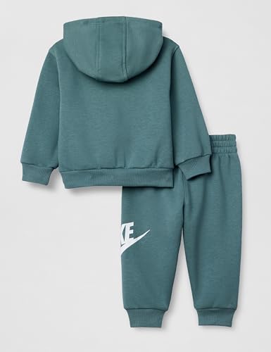 Image of Nike Baby Sportswear Club Fleece Pullover Hoodie and Joggers 2-Piece Outfit Set (Large Swoosh Logo)