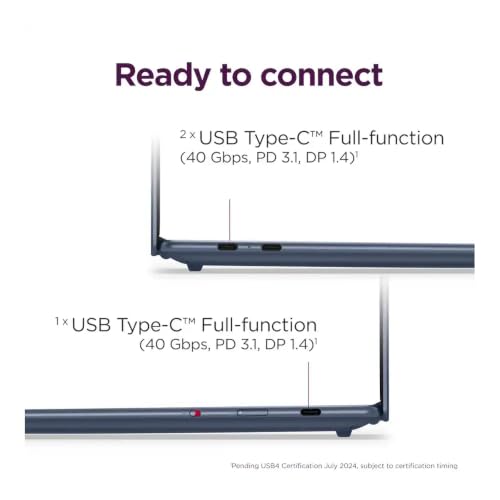 Image of Lenovo Yoga Slim 7X Copilot PC Laptop 14.5 inch Touchscreen OLED 3K 1000 nits Display (Snapdragon X Elite X1E-78-100, 16GB LPDDR5X, 512GB SSD, Backlit KB, WiFi 7, Win 11 Home) w /DKZ USB Port Expander