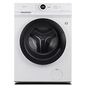 Midea MF10ED80B Freestanding Washer Dryer, Bright LED Display, Health Guard, Steam, 1400RPM, 8kg/5kg load, White